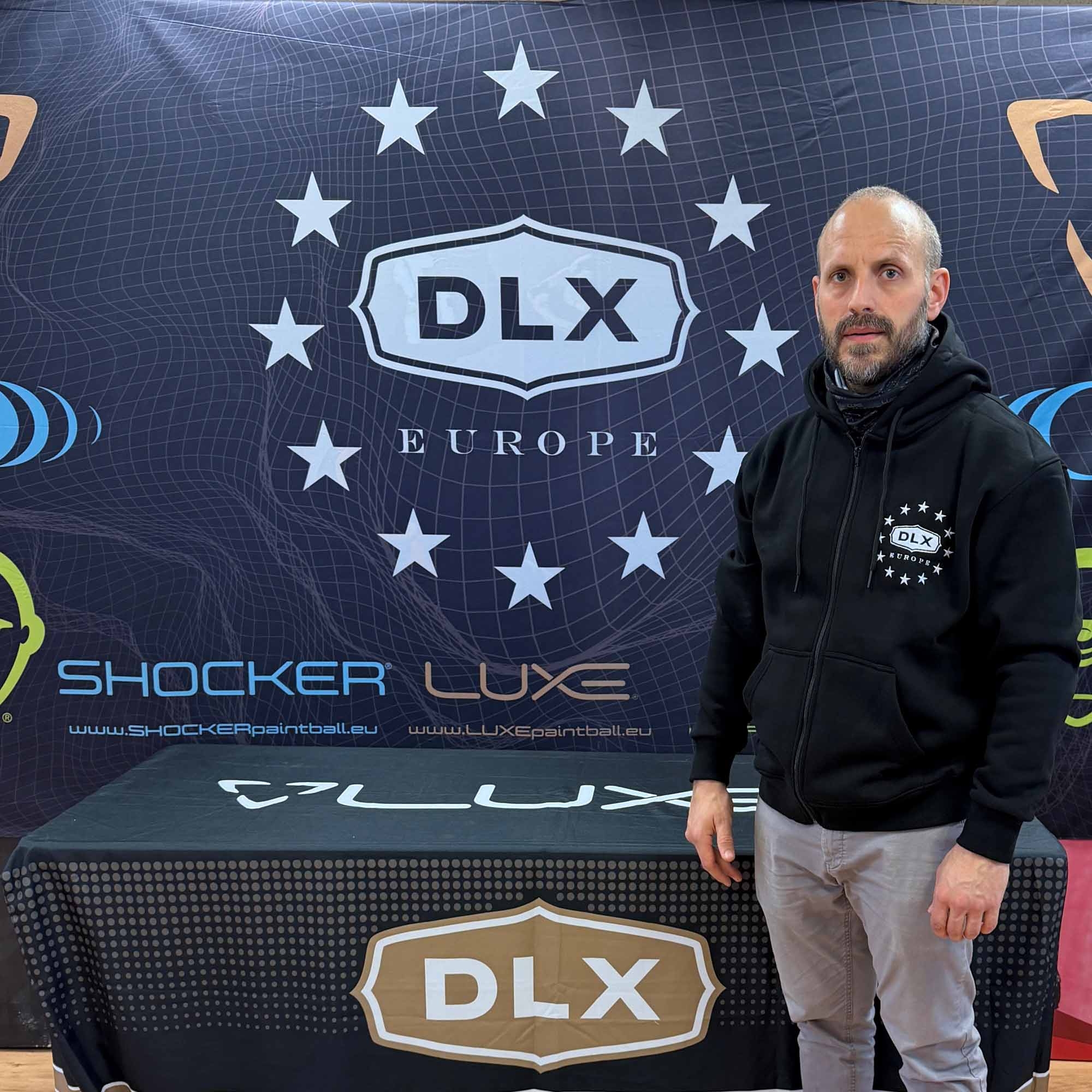 DLX Luxe Zip-Hoodie black Hoodie, Pullover, Schwarz, Logo-Patch, DLX Europe