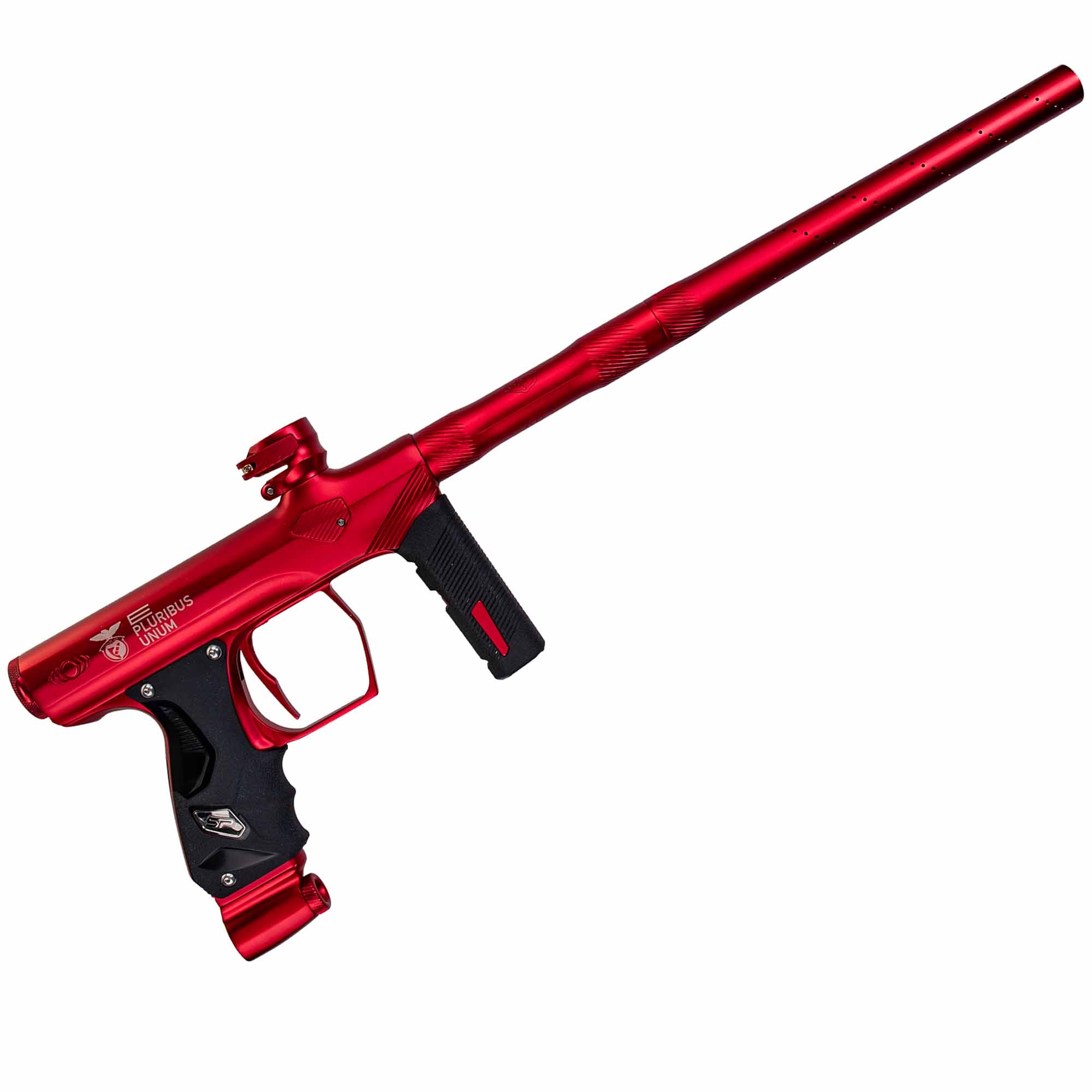 SP Shocker® ERA marker "e pluribus unum", red matte Paintball-Pistol, Red, Long Barrel, Grip, Trigger