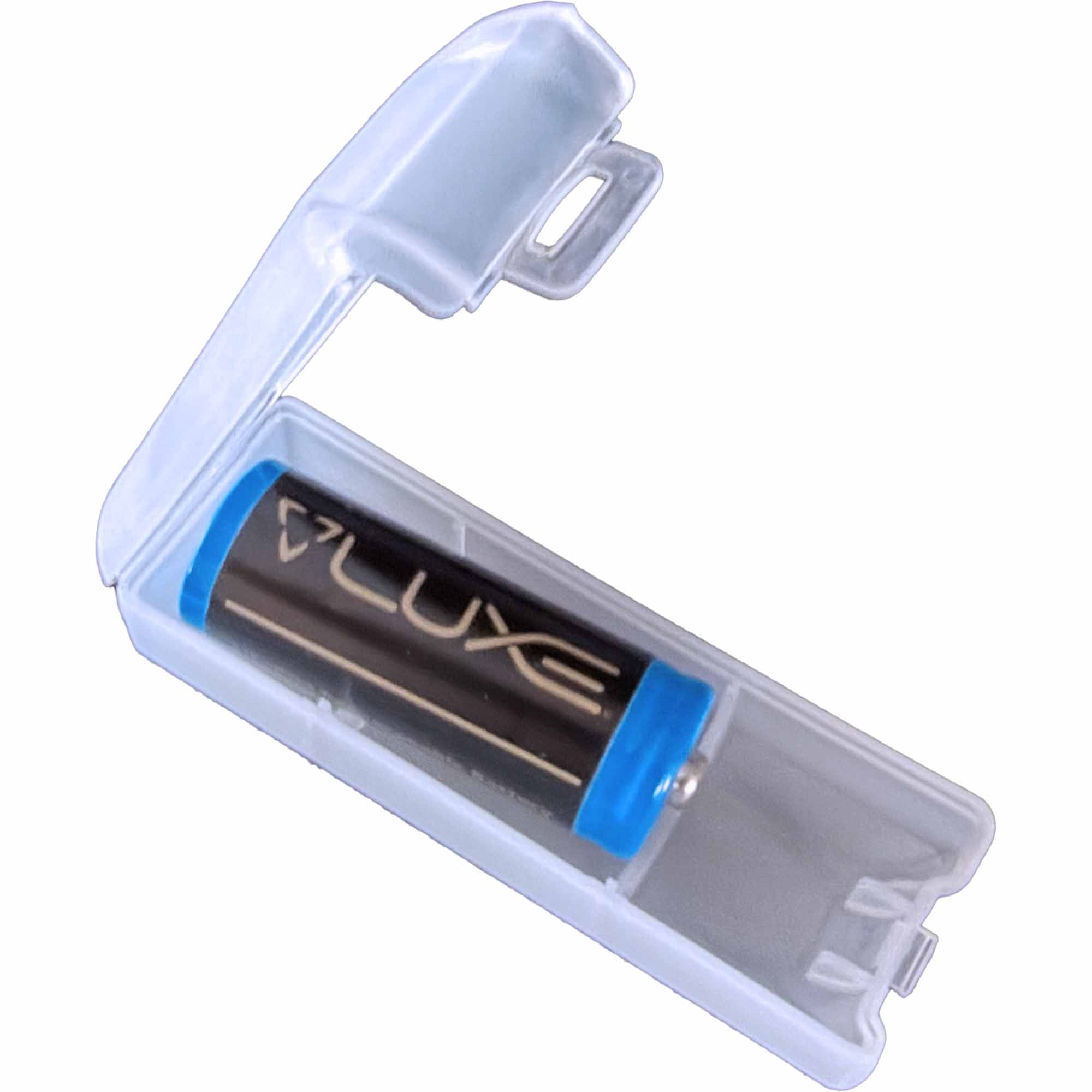 DLX Luxe AIRE Battery razor blade, cartridge, replacement, plug-in, blue cap